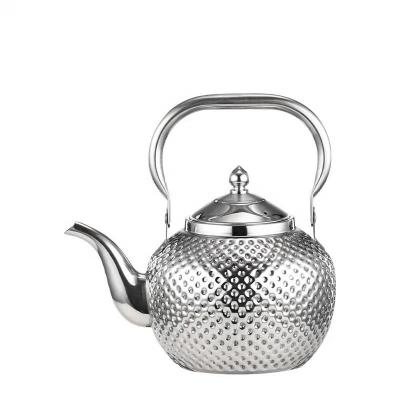 China Hot Selling Style Point Style Teapot 1.2L 1.5L 2.0L Turkish Arabic Stainless Steel Kettle Viable for sale