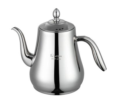 China 304 Stainless Steel Tea Kettle 1.5L Cold Water Pitcher Viable High Quality Coffee Pot for sale