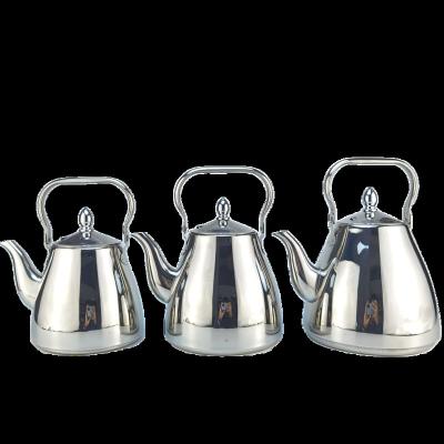 China Wholesale Viable High Quality With Strainer Teapot 1.2/1.5/2.0L Stainless Steel Tea Kettle For Induction Cooker for sale