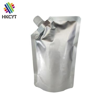 China 500ml 1000ml Moisture Proof High Barrier Aluminum Foil Silver Spout Stand Up Pouch For Liquid Packaging for sale