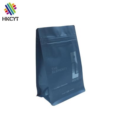 China Moisture Proof UV Printing Reusable Flat Bottom Zipper Packaging Bags Aluminum Foil Packaging Bags for sale