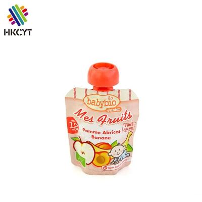 China Customized Recyclable Plastic Biodegradable Nylon Holder Up Pouch With Spout Top For Fruit Juice , Liquid for sale