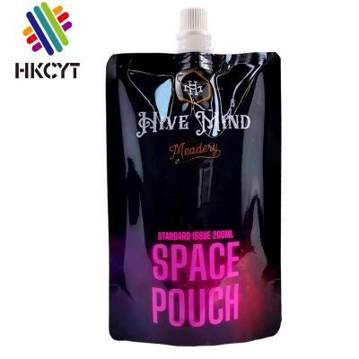 China 10ML 20ML 30ML Food Stand Up Clear Liquid Pouch Spout Refill Plastic Packaging Bag Customized Pouches For Cosmetic for sale