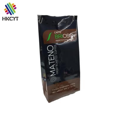 China 500pcs 1000pcs 250g 500g 1kg Flat Bottom Pouch 1000pcs 250g 500g 1kg Coffee Roast Ground Side Gusset Pouch With A Valve Can Link Print Your Logo for sale