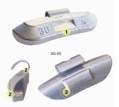 China Zinc Zinc Clip On Wheel Weight Plastic Coated for sale