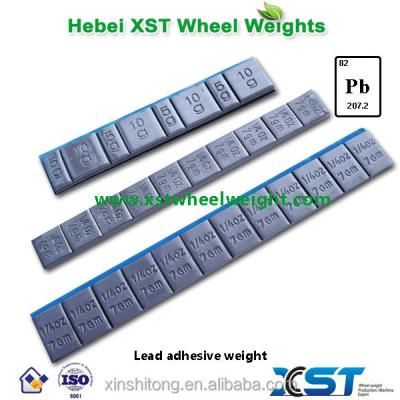 China 30g 50g 100g Pb Stick On Wheel Counterweight For 5gx4+10gx4 Tire for sale