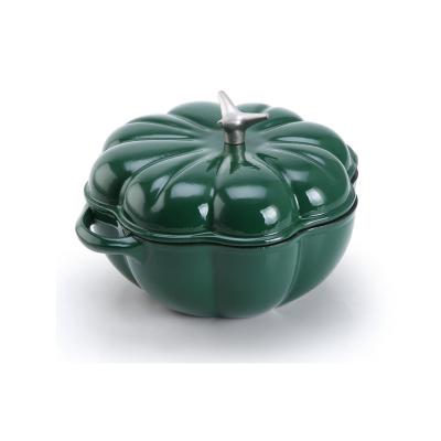 China Sustainable Mini Apple Shaped Cast Iron Enamel Coated Casserole for sale