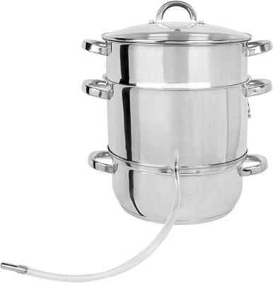 China Viable Hot Selling 8L 304 Stainless Steel Induction Juicer Steamer Pot for sale