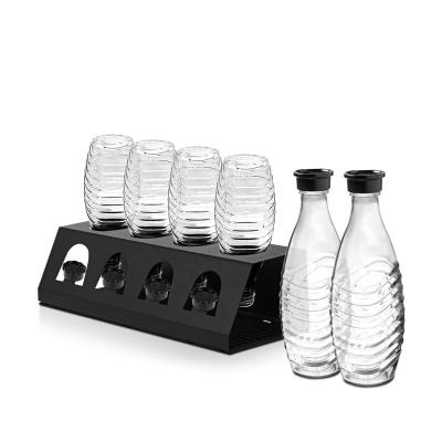 China Stocked Stainless Steel Dish Rack For Soda Stream Bottle Rack Sculpture Bottle Rack for sale