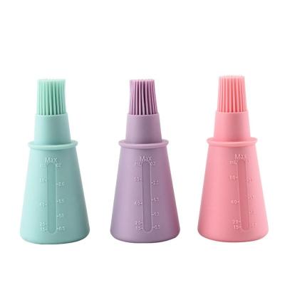 China Easily Cleaned Silicon BBQ Cooking Oil Bottle Absorbing Brush for sale