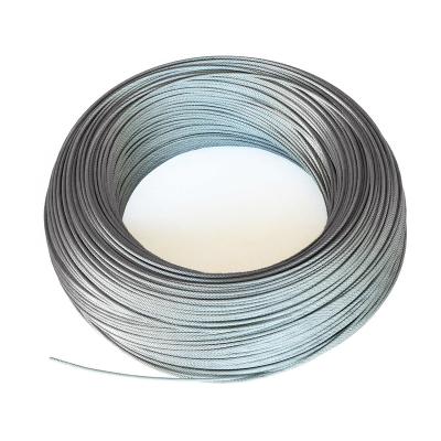 China Construction Steel Wire 1*7 1~3mm Galvanized Steel Wire Rope Cable Steel Cable for sale