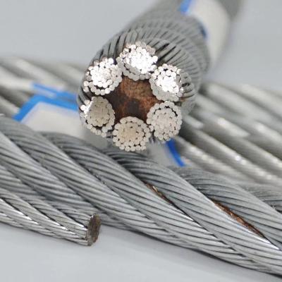 China 6x36 construction cable steel wire rope 16mm 18mm steel fc 6x36 galvanized cable for sale