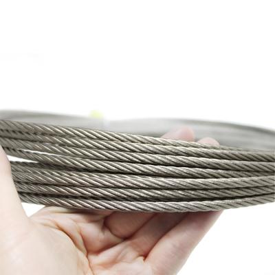 China Anti Rust Steel Wire Rope Barrier Guardrail 1.8mm 2.0mm Stainless Steel Lifting/Hanging Wire Rope for sale