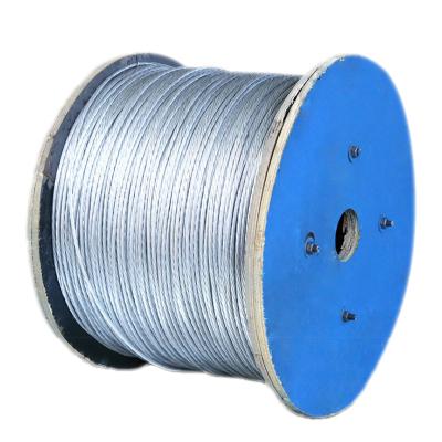 China Construction Galvanized Wire 1x7 3.0mm 4.0mm Guy Wire 7 Wire Wire for sale