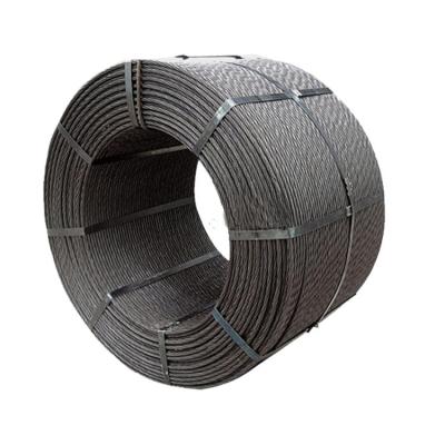 China Construction 12.7mm PC Steel Wire Wire Prestressed Concrete Wire High Tension Steel Wire Rope for sale