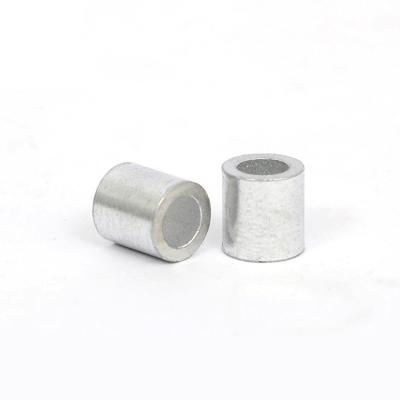 China Wire Rope Fittings Aluminum Sleeve DIN 3093 USA Type O Shape Round Single Hole Aluminum Wire Rope Ferrules for sale