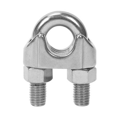 China General Industry DIN 741 Wire Rope Clamp 304 316 Stainless Steel Wire Rope Collar for sale