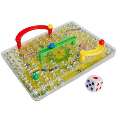 China Parent-child snakes and ladders entertainment family eco-friendly material board game for sale for sale