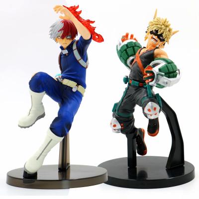 China High Quality Hot Anime Toy 19cm PVC Japan Todoroki Shoto Cartoon Play My Hero Academia Figure for sale