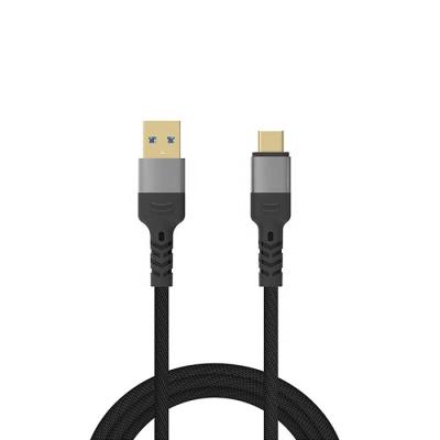 China Video Game Player Usb C Fast Charging Data Sync Cable USB 3.0 Textile Braided+Aluminum Shell Fast Charger Cable for sale