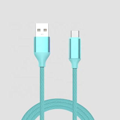 China High Quality Fabric Braided Usb Usb Type C 18W 3A Cellphone Mobile Phone Cable For Mobile Phone for sale