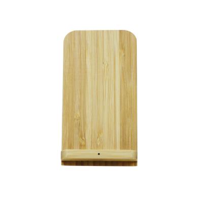 China Mobile Phone 10W 5W Bamboo Material 10W 5W Wireless Charger Portable Wireless Charger for sale