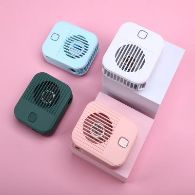 China 2021 Hotel Patented Mini Lanyard Bladeless Neck Fan With Power Bank Function Light Weight for sale