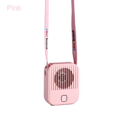 China 2021 High Quality Hotel Fashion Mini Rechargeable Hand Free Neck Patented Fan for Outdoor for sale