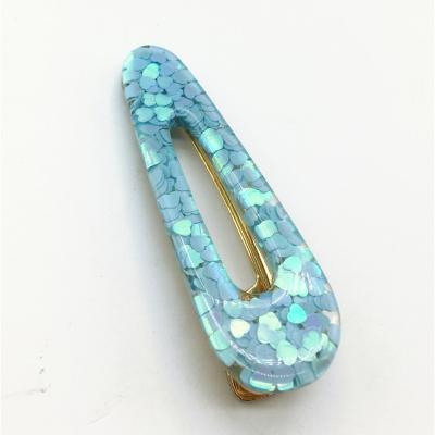 China 50% resin 50% iron Have long standing reputation Sequin resin corocdiles mouthful hairclip hairpin for sale