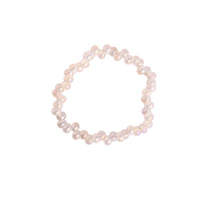 China TRENDY Professional manufacturer 100% GLASS diameter 6cm Baroque bead elestics pearl bracelet for sale