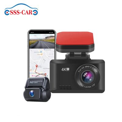 China NIGHT VISION 2.45 Inch High Grade T8 Novatek 96670 Car Dash Cam Dual Camera Dual Lens 4K 2160P Wifi Gps 4K for sale