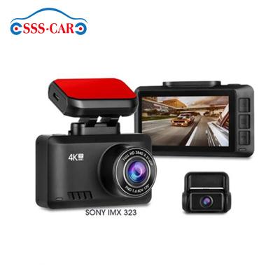 China Newest 4K 2160P Dual Lens Dash Cam NIGHT VISION T8 With GPS WIFI Car dvr Camera Black Boxcar Full Hd 1080p for sale