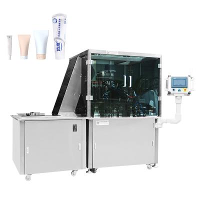 China Soft Closure Tube Machine Lip Balm Chemical Mascara Aluminum Plastic Tube Filling And Sealing Machine for sale