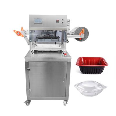 China plastic food bento lunch box sealer for food around plastic bowl container sealing machine for sale