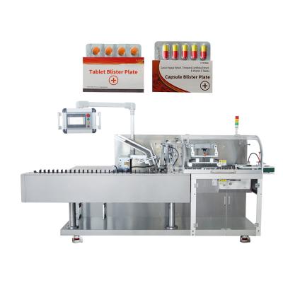 China Automatic Small Medicine Food Paper Box Packaging Machine Blister Cartoning Packing Machine With Printer for sale