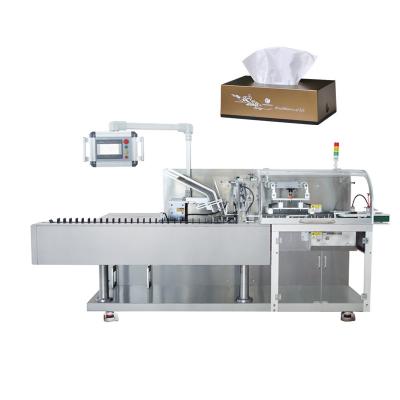 China Food Facial Tissue Box Packing Machine Tissue Cartoning Machine for sale