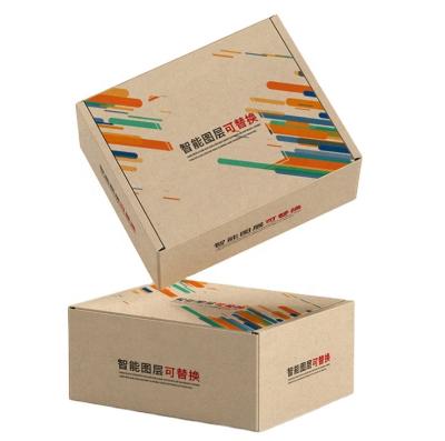 China Biodegradable Custom Packing Corrugated Clothes Packing Box Paper Box Square For Physical Store for sale