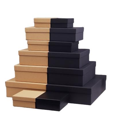 China Customized Recyclable Kraft Paper Folding Flat Pack Box Gift Cardboard Box Manufacturers Biodegradable Paper Packing Box for sale