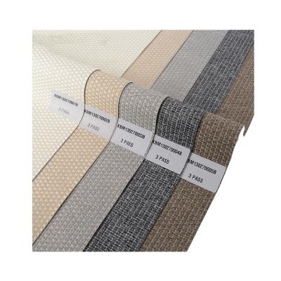 China coffee dobby 280cm jacquard blackout 3 pass blackout 3 pass roman fabric blind sample book cloth blind for sale