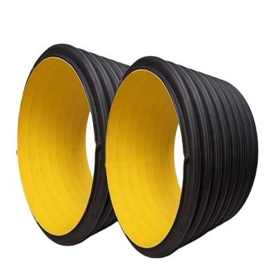 China HDPE corrosion resistant high quality double-wall corrugated pipe drainage pipe get rid of pollutants for sale