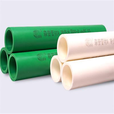 China Popular PE ppr sd pipe sizes chart white color ppr pipe for hot water for sale