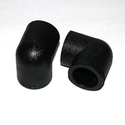 China Used For Water Pipe Hot Melt Sleeve Connection Pn16 HDPE Weld Pipe Fittings 90 Degree Flange Elbow for sale