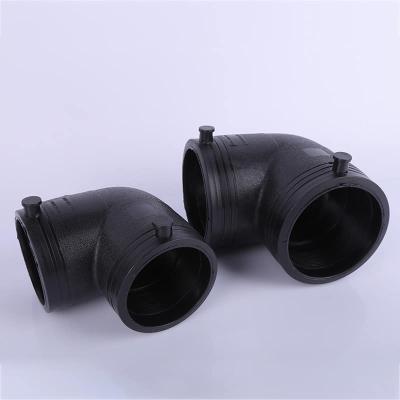 China Used For Water Pipe Hot Melt Sleeve Connection HDPE Pipe Fittings 90 Degree Weld Elbow for sale