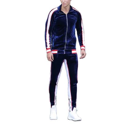 China Latest Hot Selling Men's Breathable Tracksuit Custom Logo Jogging Slim Fit Sports Mens Velor Velor Tracksuit Set With High Quality for sale