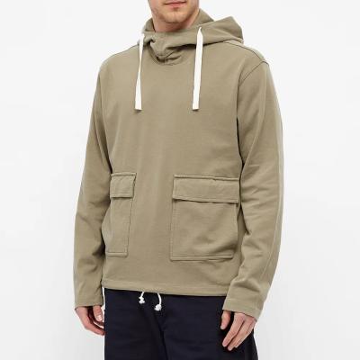 China Custom Made Men's Lightweight French Terry Pullover Hoodie Long Sleeve Drawstring Pocket Hoodies Viable With High Quality for sale