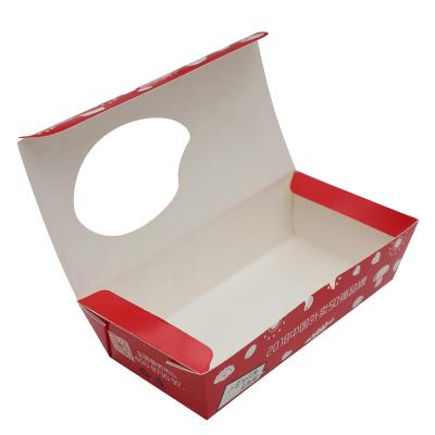 China Wholesale Hot Selling Disposable Recycled Raw Material Rectangle Salad Bowl Disposable Food Wrapping Paper Takeout Box for sale