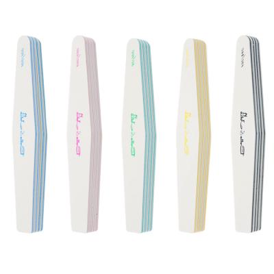 China Eco-Friendly Private Label Nail Files 100 180 Professional Manicure Nail Files For Nails In Packs Of 10 for sale