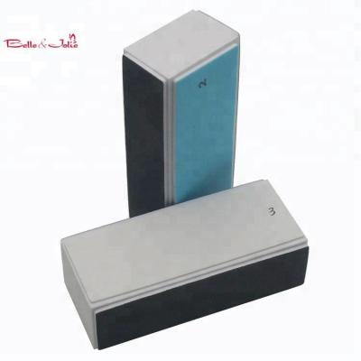 China Korean stamp mateirals + Eva block professional high quality custom printed 4 ways nail file block nail stamp for sale