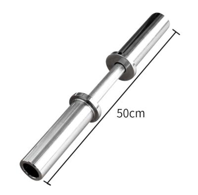 China High Quality Home Use Barbell Bar 50cm Dumbbell Handle With Straight Weight Lifting Bar Fitness Accessories Equipment for sale