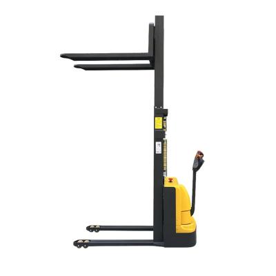 China Hotels Electric Semi Electric Forklift Stacker Price 1500kg 2500kg Pallet Stacker With 2.5m 3m Lifting for sale